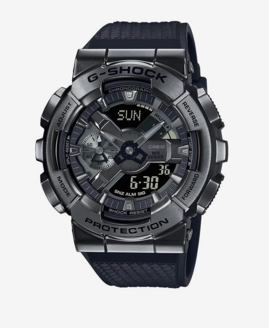 GM110BB-1A G SHOCK BLACK ON BLACK EDITTION,RESIN BAND