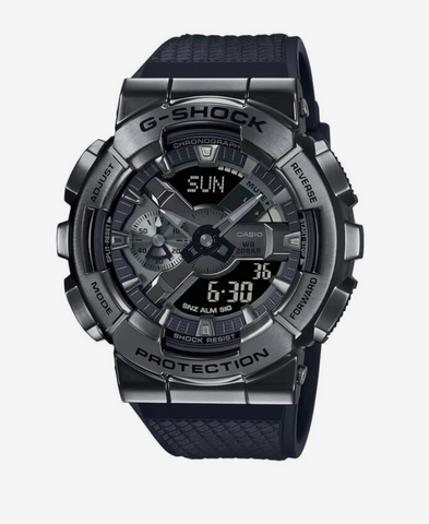 GM110BB-1A G SHOCK BLACK ON BLACK EDITTION,RESIN BAND