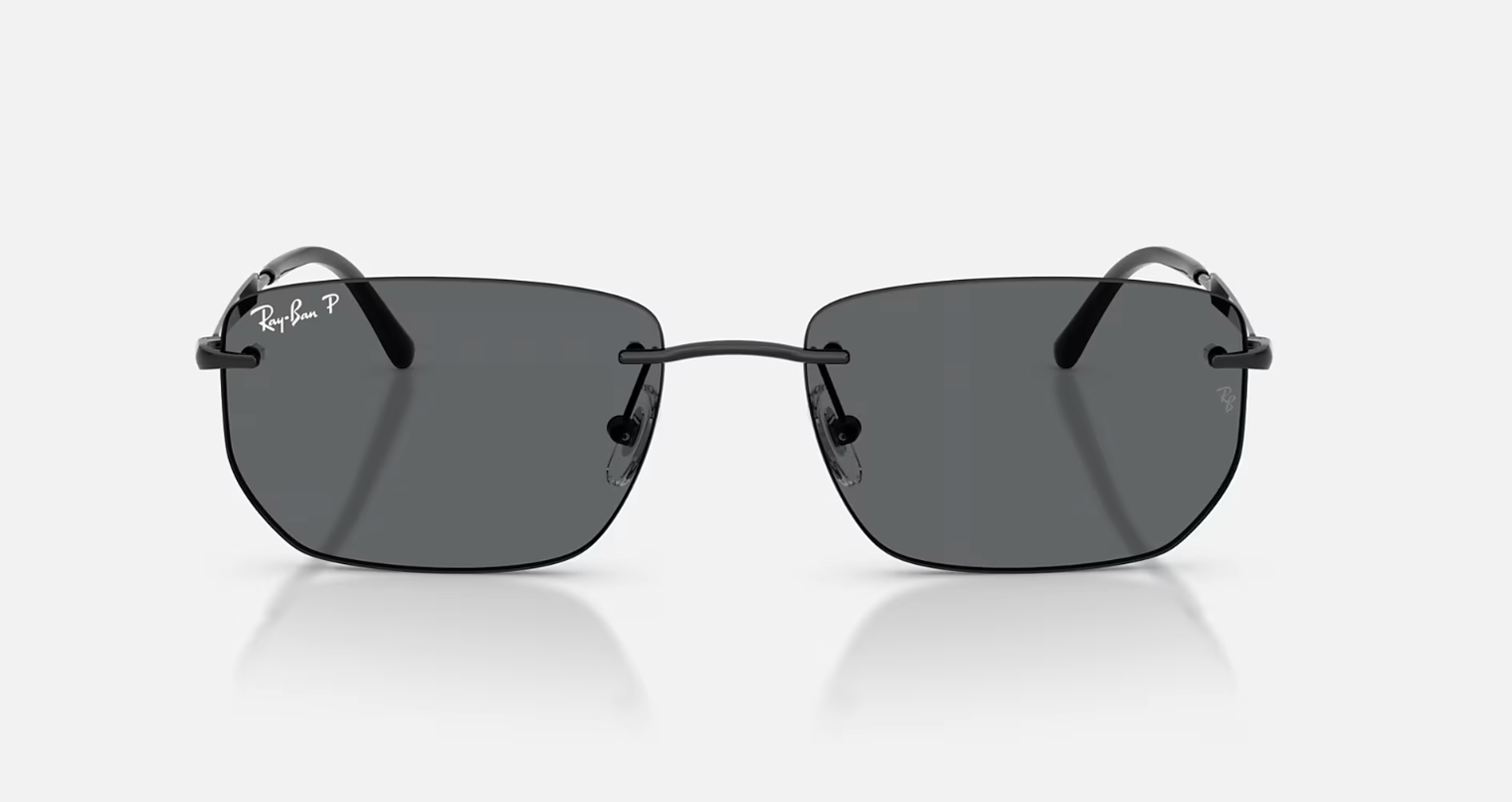 RAY BAN 0RB3768 002/8156 BLACK W/DARK GREY POLAR