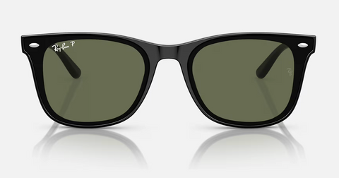 RAY BAN 0RB4420 601/9A65 BLACK W/DARK GREEN POLAR