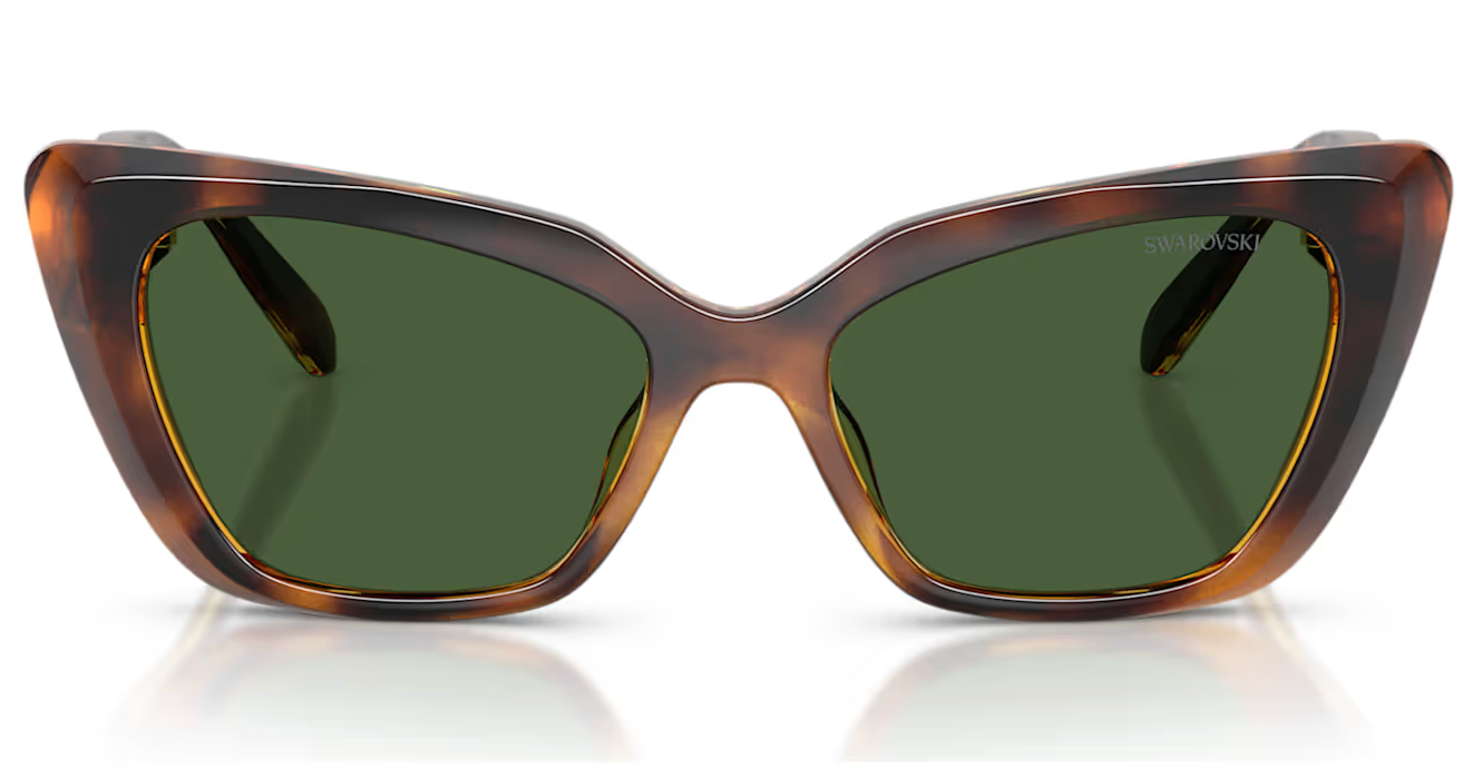 SWAROVSKI 0SK6048F 10847354 TRANSPARENT BROWN W/DARK BROWN