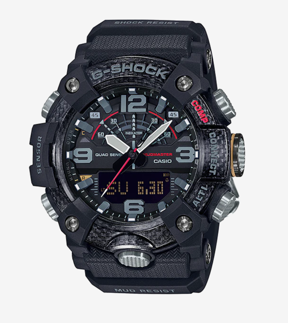 GGB100-1A G SHOCK DUO MUDMASTER QUAD SENS,BLACK RESIN