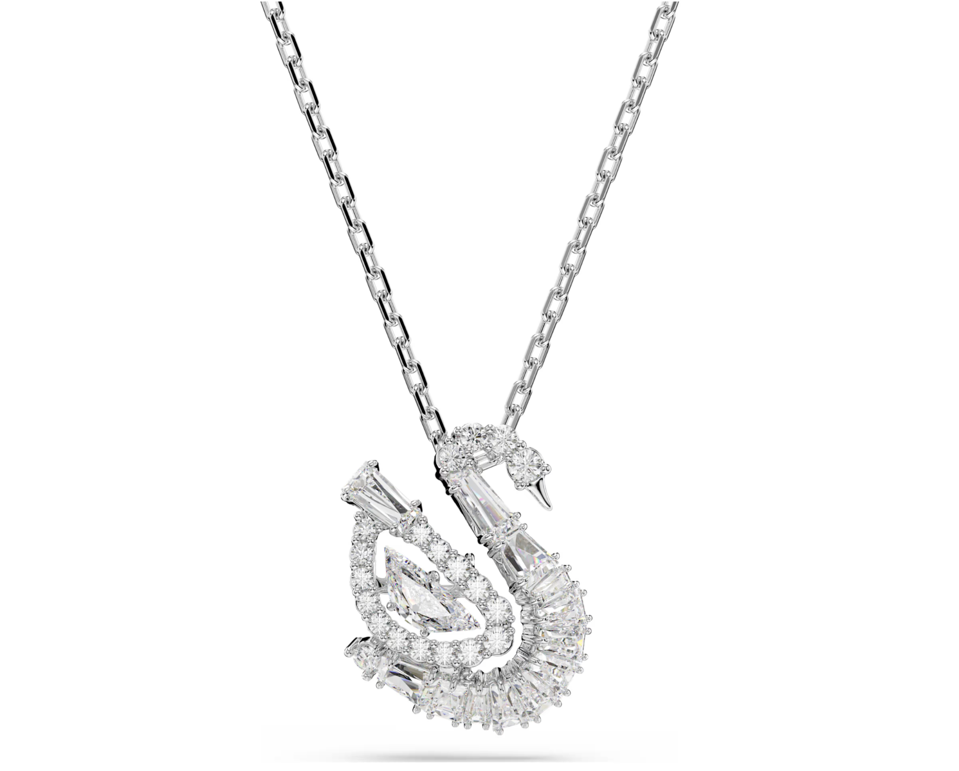 5732412 SWAN PENDANT MIXED CUTS, SWAN, WHITE