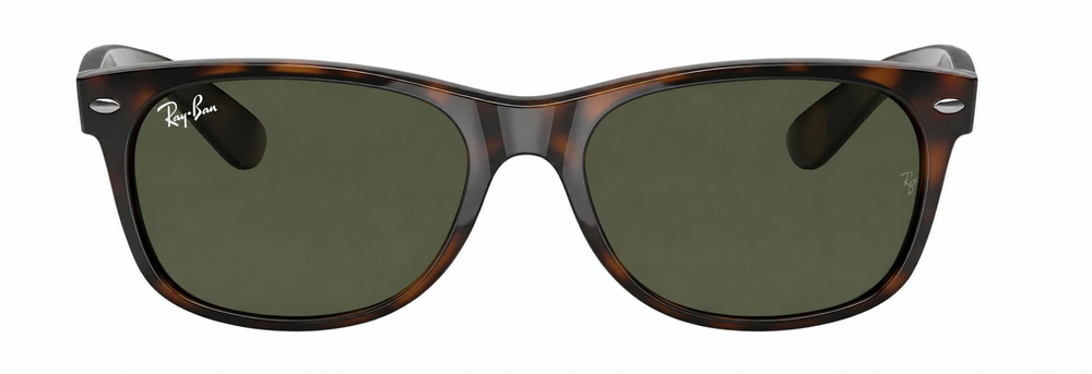 RAYBAN 0RB2132 SIZE55 NEW WAYFARER TORTOISE W/G-15 GREEN