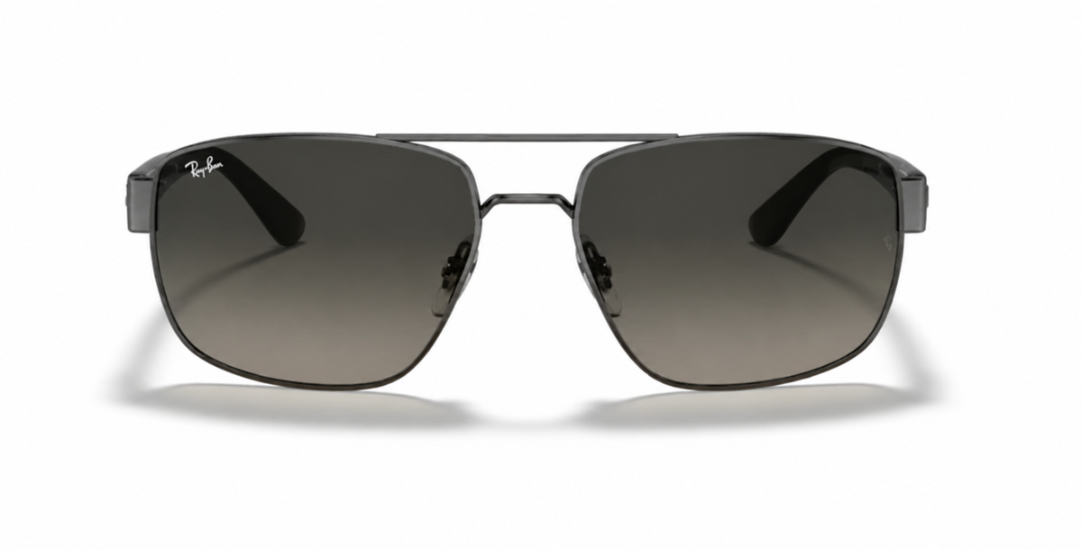 RAYBAN 0RB3663 004/7160 GUNMETAL W/LIGHT CREY GRADIENT DARK GREY