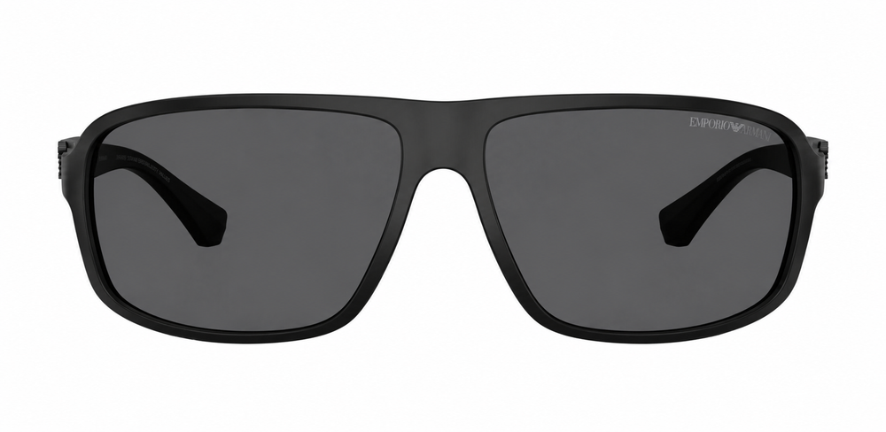 EMPORIO ARMANI 0EA4029 SIZE 64 MATTE RUBBER BLACK W/GRADIENT GREY