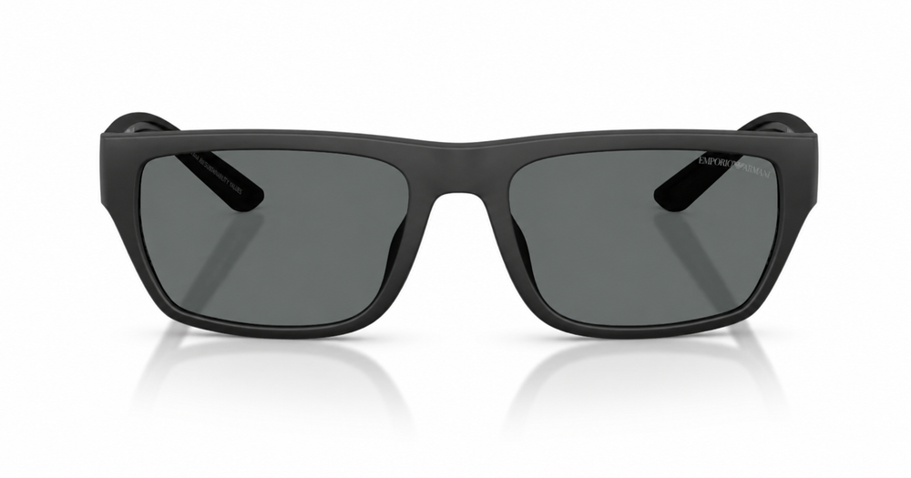 EMPORIO ARMANI 0EA4267U RUBBERIZED MATTE BLACK W/DARK GREY POLAR