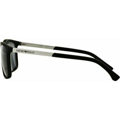 EMPORIO ARMANI 0EA4058 RUBBER BLACK W/GREY POLAR