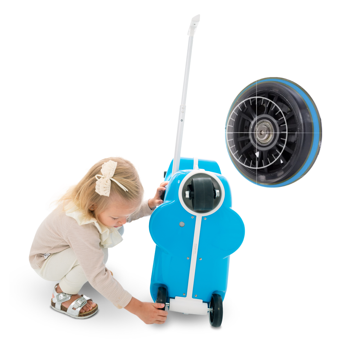 Airwheel SQ3 BLUE– Smart Kids’ Rideable Suitcase
