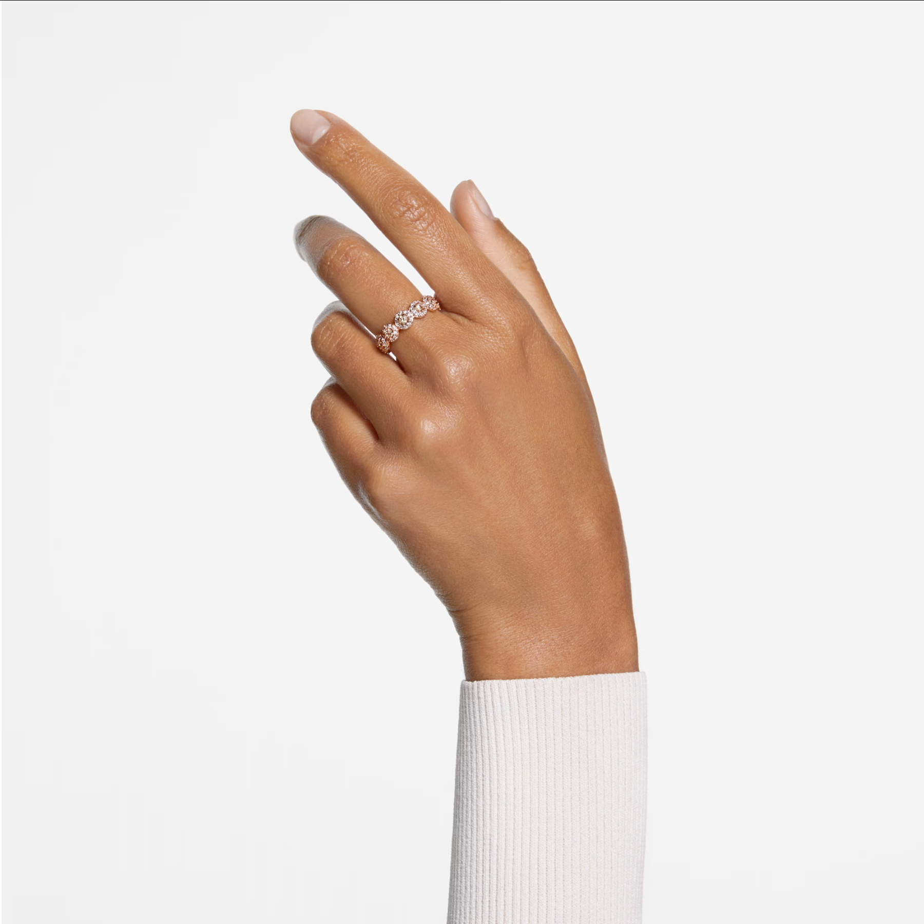 5642611 UNA: RING BAND WHITE/ROS 52