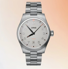 01 733 7805 4163-07  8 20 04LC Oris ProPilot Date - Dial: Grey, arab num, Strap: MB steel