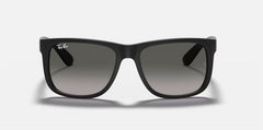 RAY BAN 0RB4165 SIZE55 JUSTIN BUBBER BLACK W/LIGHT GREY GRADIENT GREY