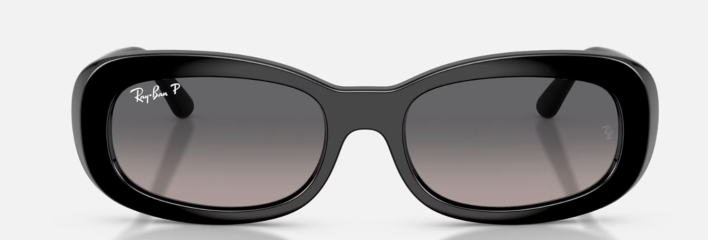 RAY BAN 0RB2221901/M353 BLACK W/GRADIENT GREY POLAR