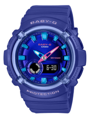 BGA280DN-2A BABY G DUO DANCE IN NEON BLUE CASE AND RESIN BAND