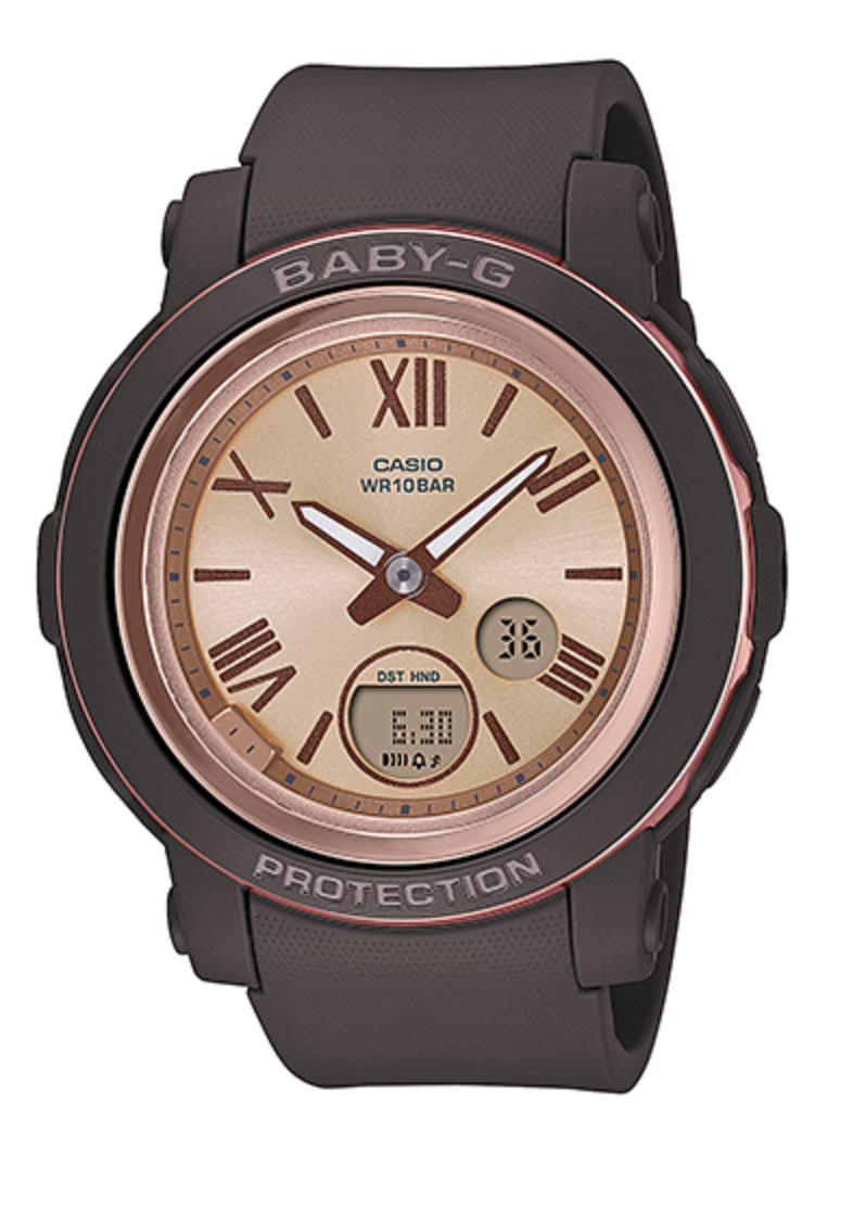 BGA290-5A BABY G DUO BROWN FACE AND RESIN BAND