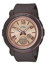 BGA290-5A BABY G DUO BROWN FACE AND RESIN BAND