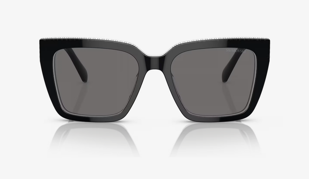 SWAROVSKI 0SK6013 BLACK W/DARK GREY