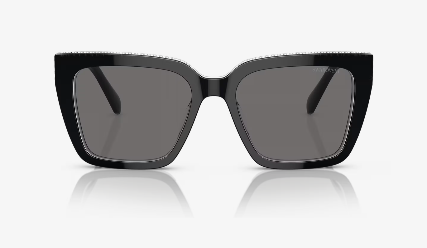 SWAROVSKI 0SK6013 BLACK W/DARK GREY