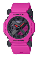 GA2300-4ADR G SHOCK DUO BLACK FACE,  PINK RESIN BAND