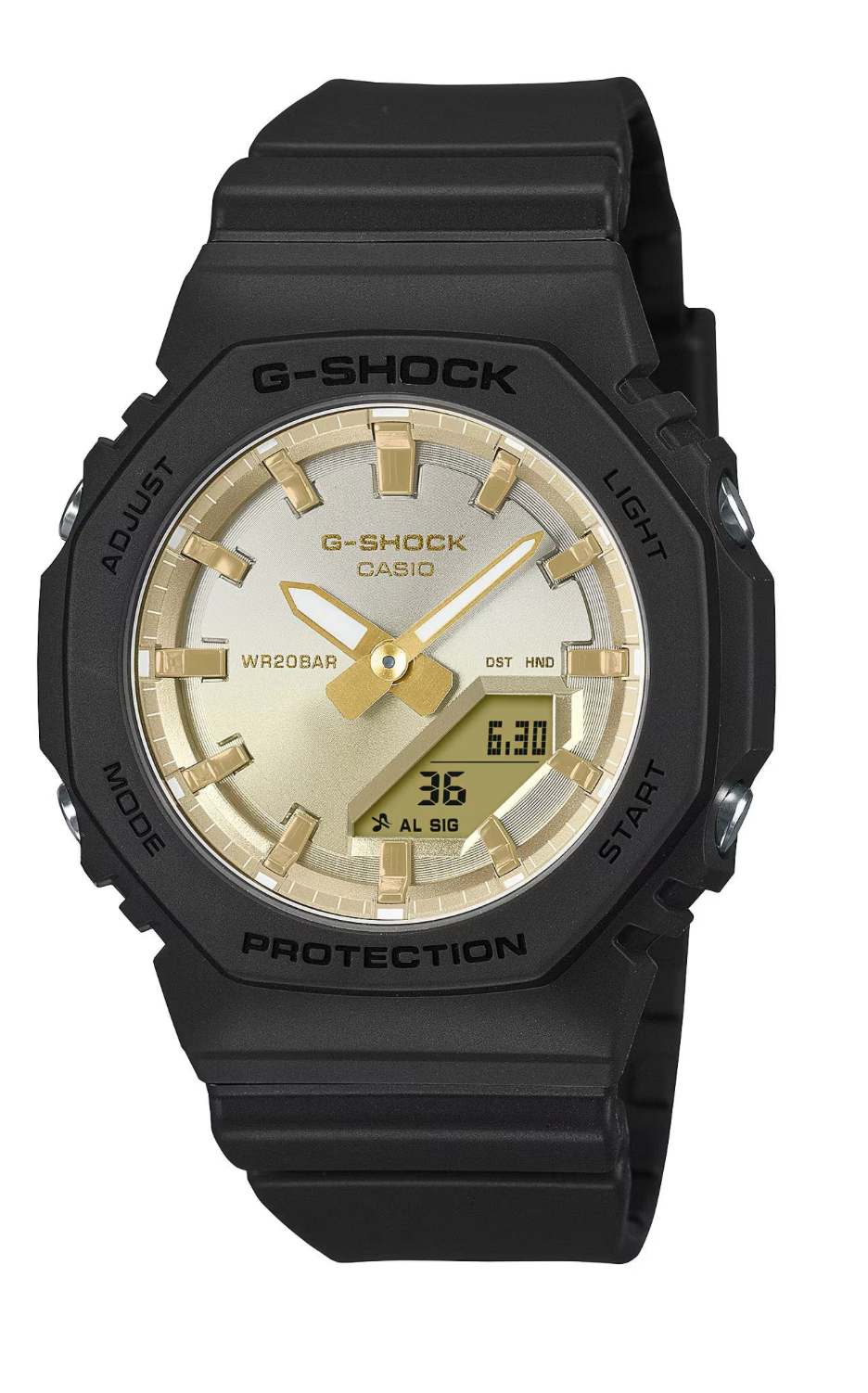 GMAP2100SG-1ADR G SHOCK MID DUO SUNSET GLOW, BLACK RESIN BAND