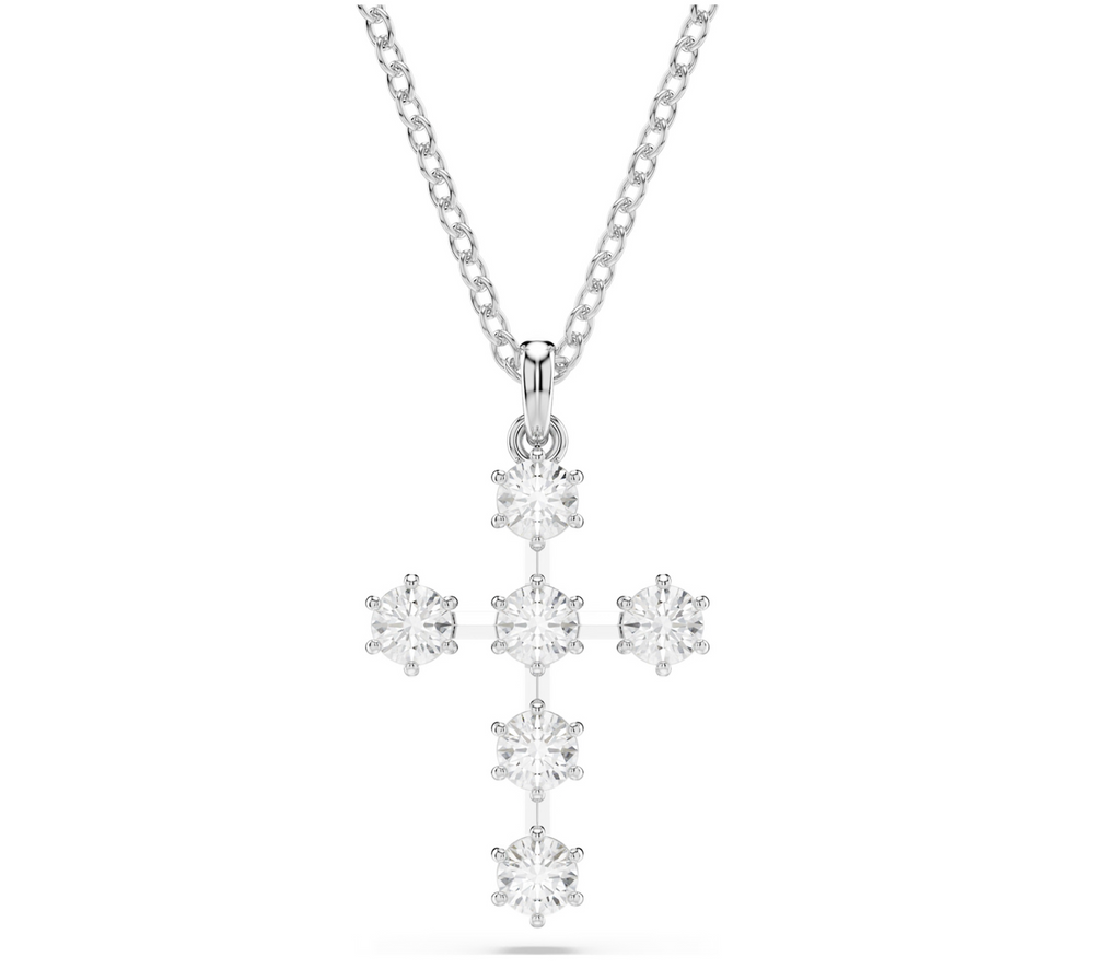 5675576 INSIGNE:PEND CROSS_CONSTELLA WHI/RHS