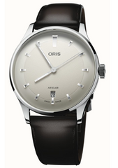 01 733 7810 4051-07 6 20 17FC WHITE DIAL LEATHER STRAP BROWN