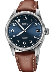 01 733 7810 4055-07 6 20 17FC BLUE DIAL LEATHER STRAP BROWN