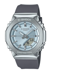 GMS2110-2A G SHOCK MID DUO METAL, BLUE FACE, S/STEEL BAND