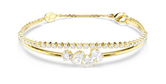 5747953 Mesmera bracelet Mixed cuts, White, 18K gold finish