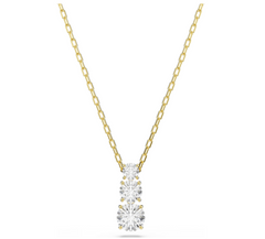 5723298 Stilla Attract pendant Round cut, White, 18K gold finish