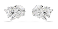 5747998 Mesmera ear cuffs Marquise cut, White, Rhodium plated