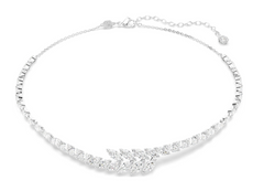 5748004 Mesmera necklace Marquise cut, White, Rhodium plated