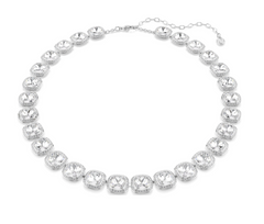 5751326 Una Angelic necklace Cushion cut, White, Rhodium plated