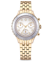 5730194 Octea chrono watch Swiss Made, Metal bracelet, Gold tone, Champagne gold-tone finish