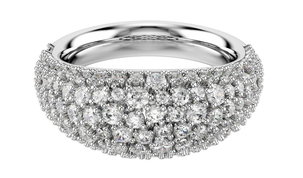 5737597 Sublima ring White, Rhodium plated