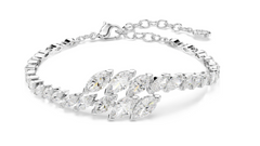 5748014 Mesmera bracelet Marquise cut, White, Rhodium plated