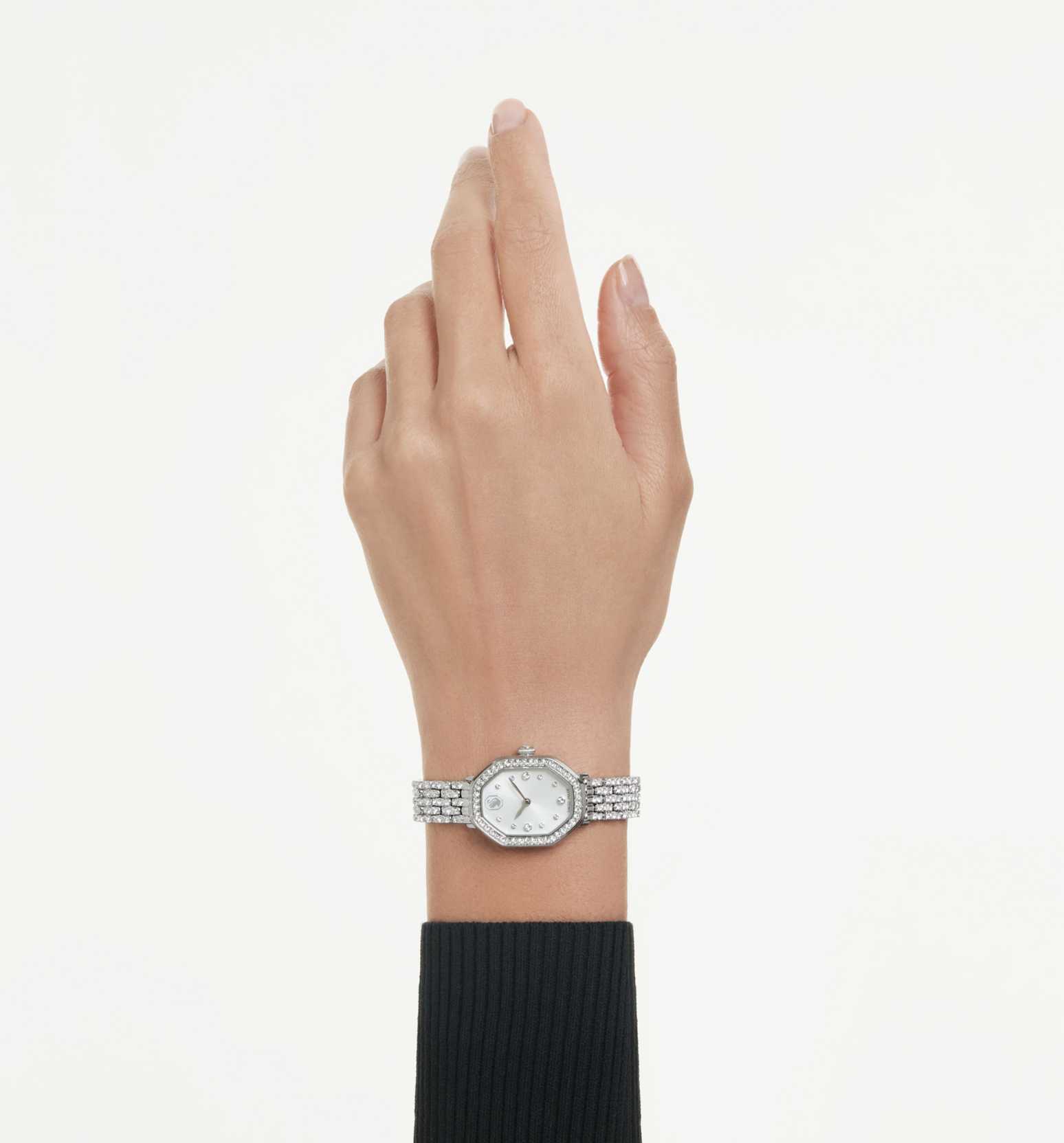 5749451 Dextera octagon watch Swiss Made, Metal bracelet, Silver Tone, Stainless steel