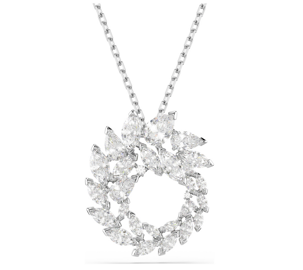 5759837 Mesmera pendant Marquise cut, White, Rhodium plated