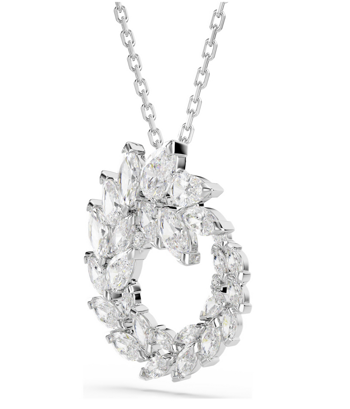 5759837 Mesmera pendant Marquise cut, White, Rhodium plated