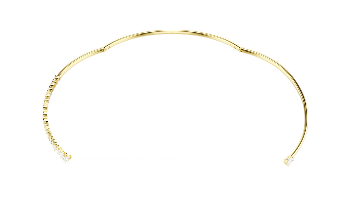 5765175 Mesmera choker Mixed cuts, White, 18K gold finish