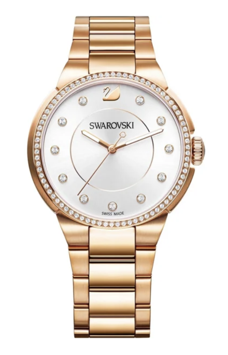 5181642 Swarovski City Bracelet Watch – White, Rose Gold-Tone