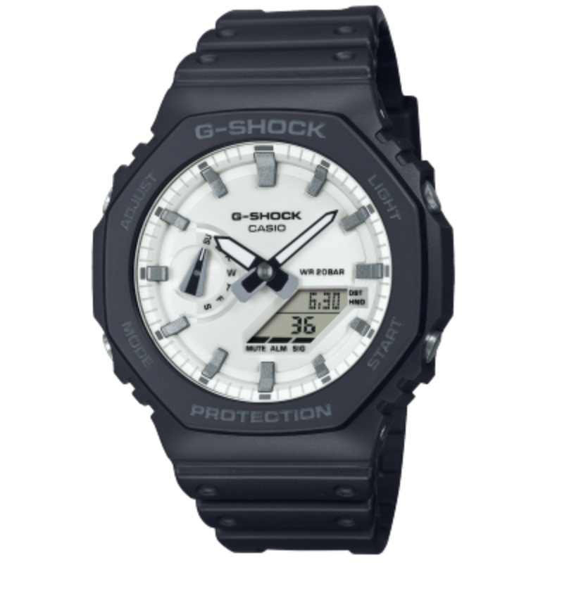 GA2100WD-1ADR G SHOCK DUO OASIS, BLUE FACE AND RESIN BAND