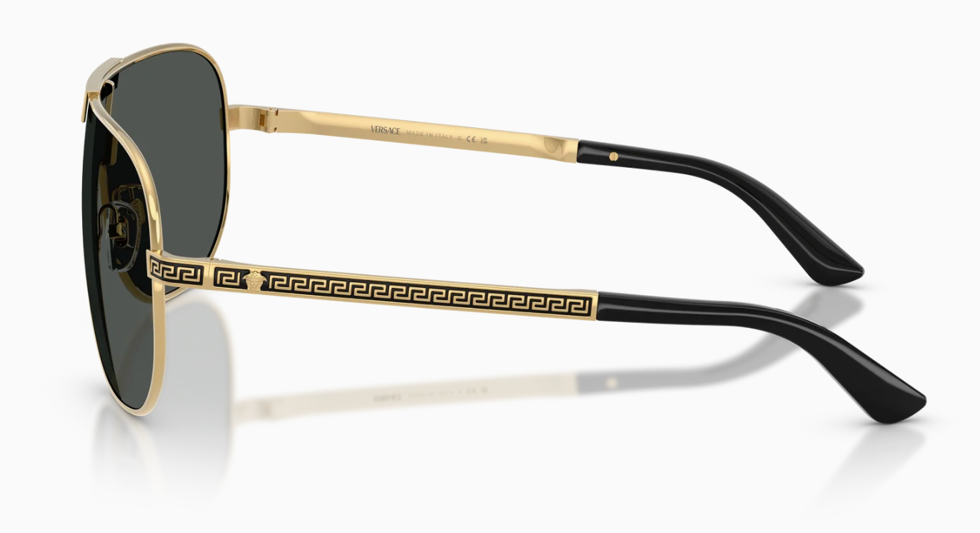 VERSACE 0VE2293 10028740 GOLD W/DARK GREY