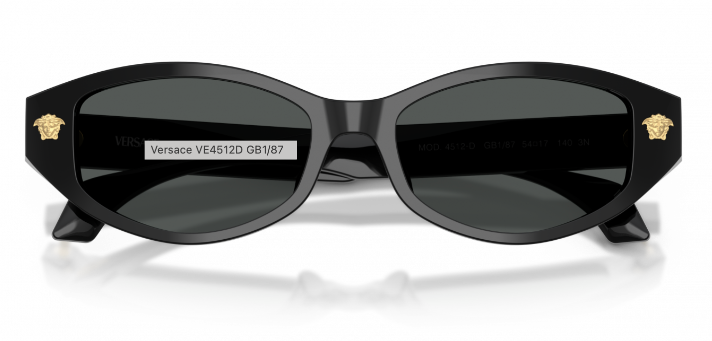 VERSACE 0VE4512D GB1/8754 BLACK W/DARK GREY