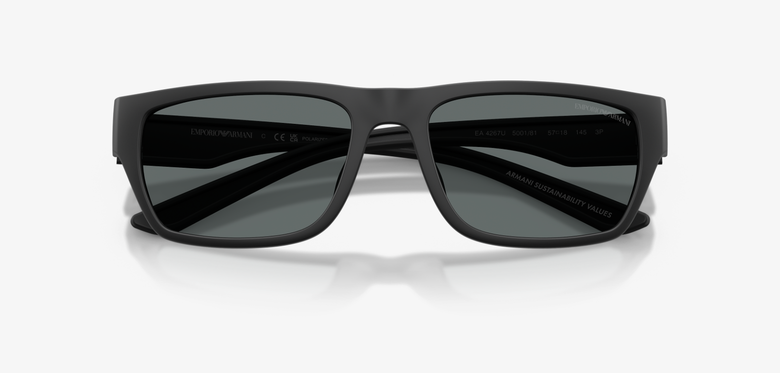 0EA4267U RUBBERIZED MATTE BLACK W/DARK GREY POLAR