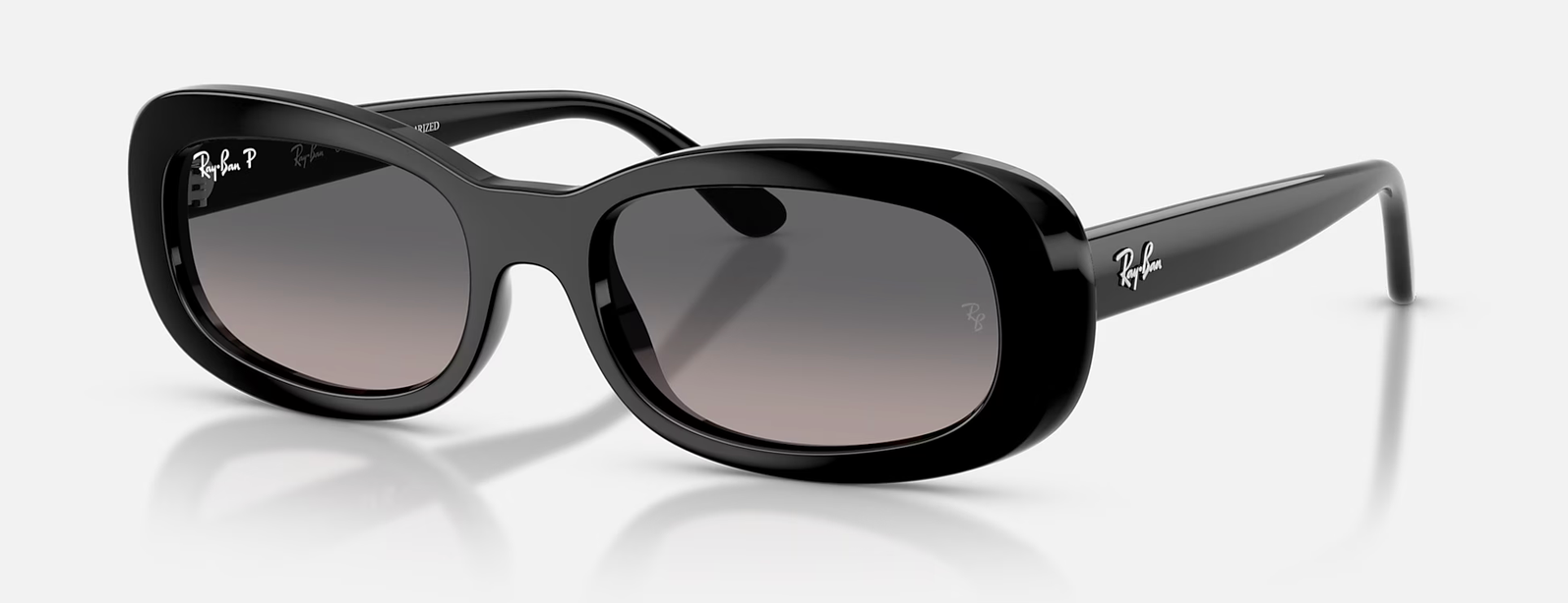 RAY BAN 0RB2221901/M353 BLACK W/GRADIENT GREY POLAR