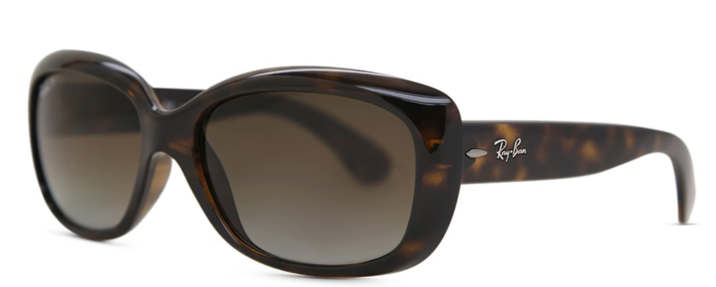 RAY BAN 0RB4101 SIZE58 JACKIE OHH LIGHT HAVANA W/LIGHT GREY GRADIENT BROWN