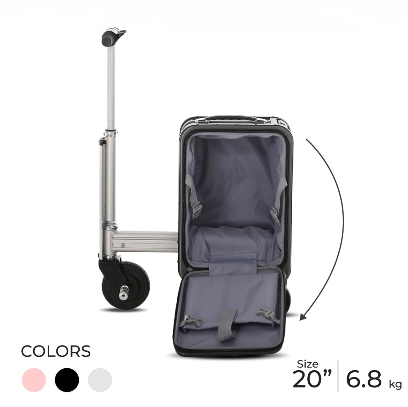 Airwheel SE3SL Pink – Premium Smart Rideable Suitcase
