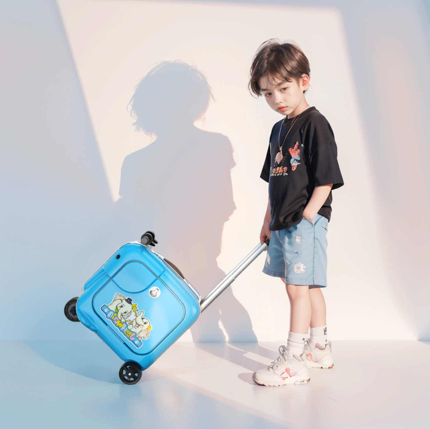 Airwheel SQ3S BLUE – Premium Kids’ Rideable Smart Suitcase