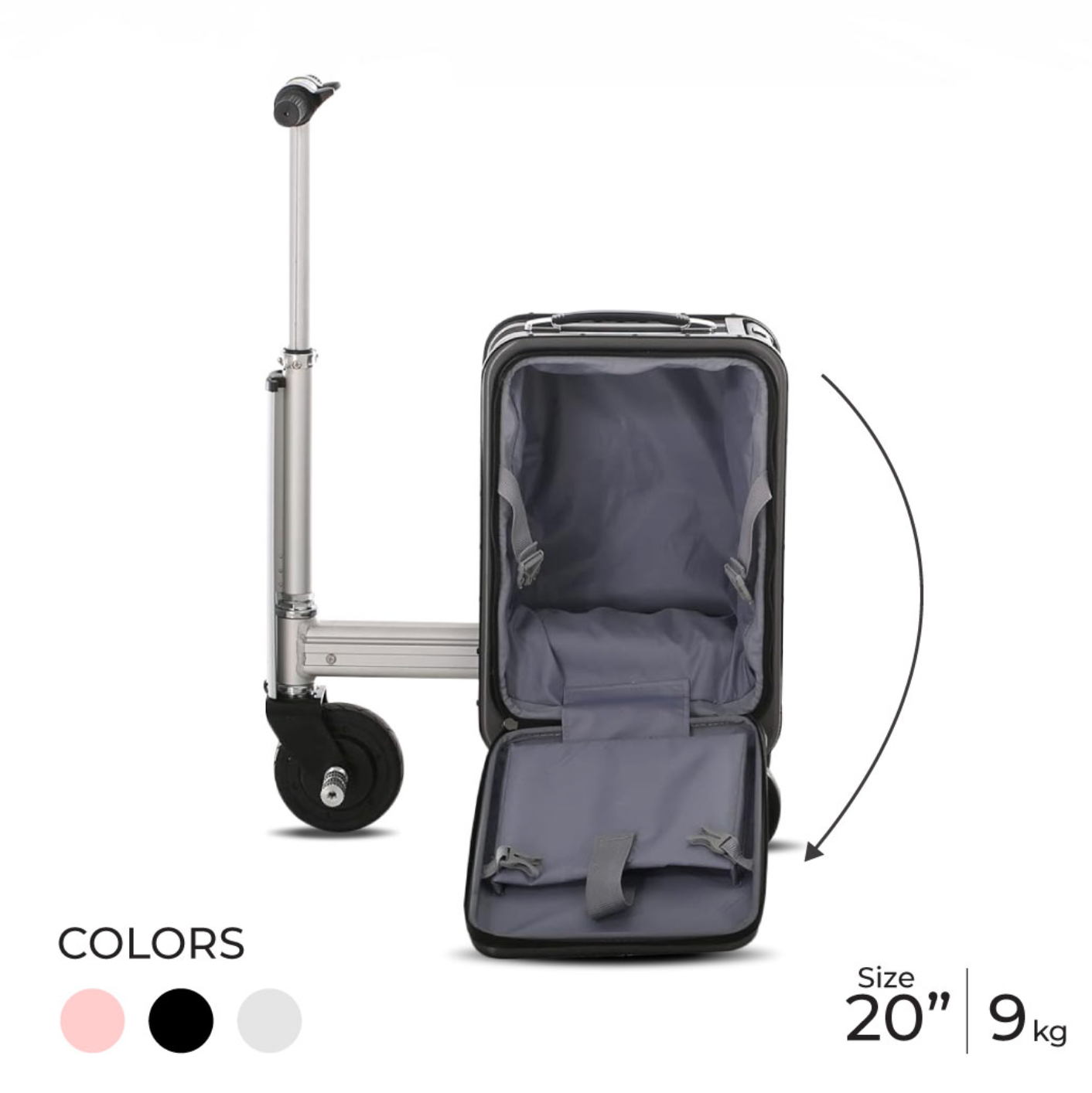 Airwheel SE3S Pink– Smart Rideable Suitcase
